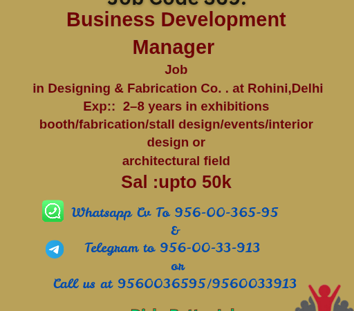 Business Development executive Job