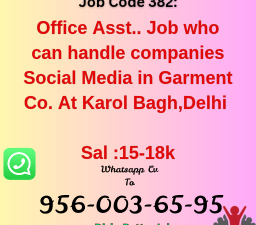 Social media handling job