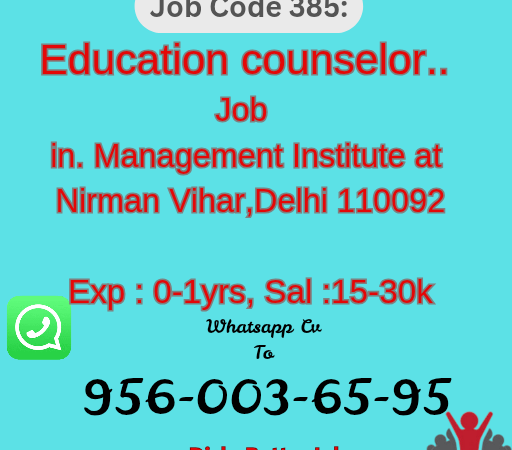 Education counselor job